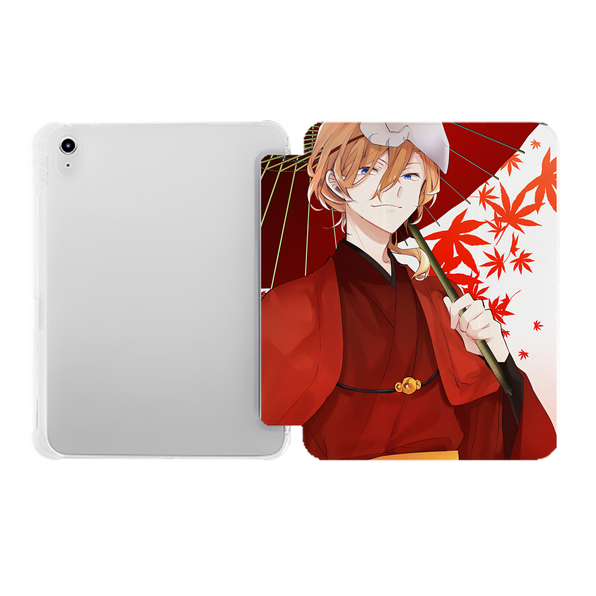 （画像用） 文豪ストレイドッグス Bungo Stray Dogs IPad ケース ペン収納付き 三つ折りスタンド PUレザー×シリコン 対応機種9.5/10.5/10.9インチ